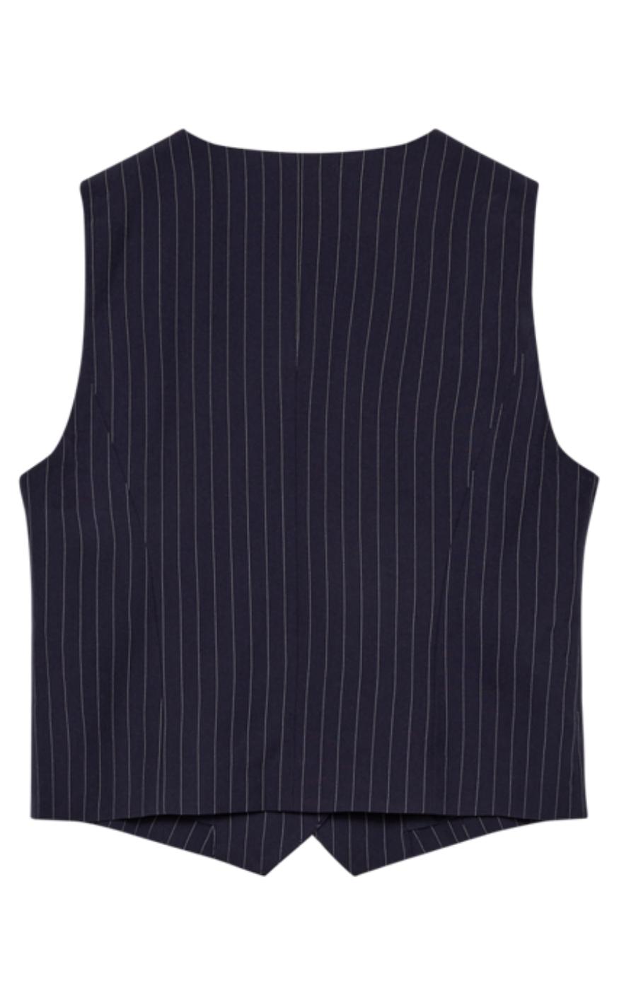 Freequent Vest - Mynte - Salute w. Star Off-white