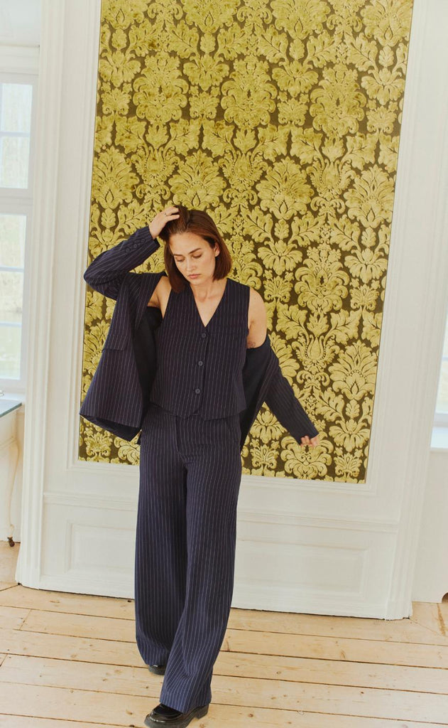 Freequent Vest - Mynte - Salute w. Star Off-white