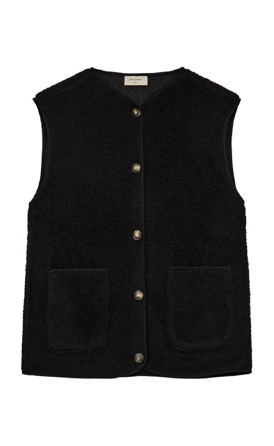 Freequent Vest - Teddy - Black