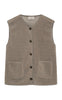 Freequent Vest - Teddy - Desert Taupe