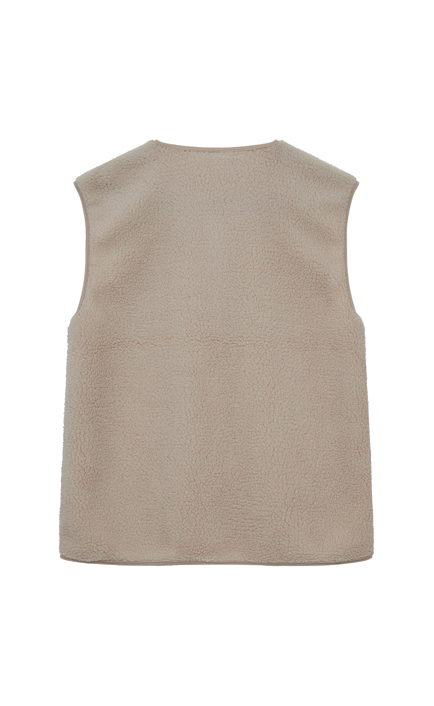 Freequent Vest - Teddy - Simply Taupe