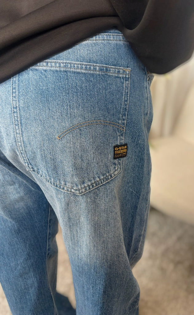 G-STAR Bukser - Bowey Boyfriend - Faded Rhine Blue