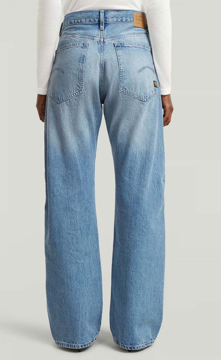 G-STAR Bukser - Bowey Boyfriend - Faded Rhine Blue