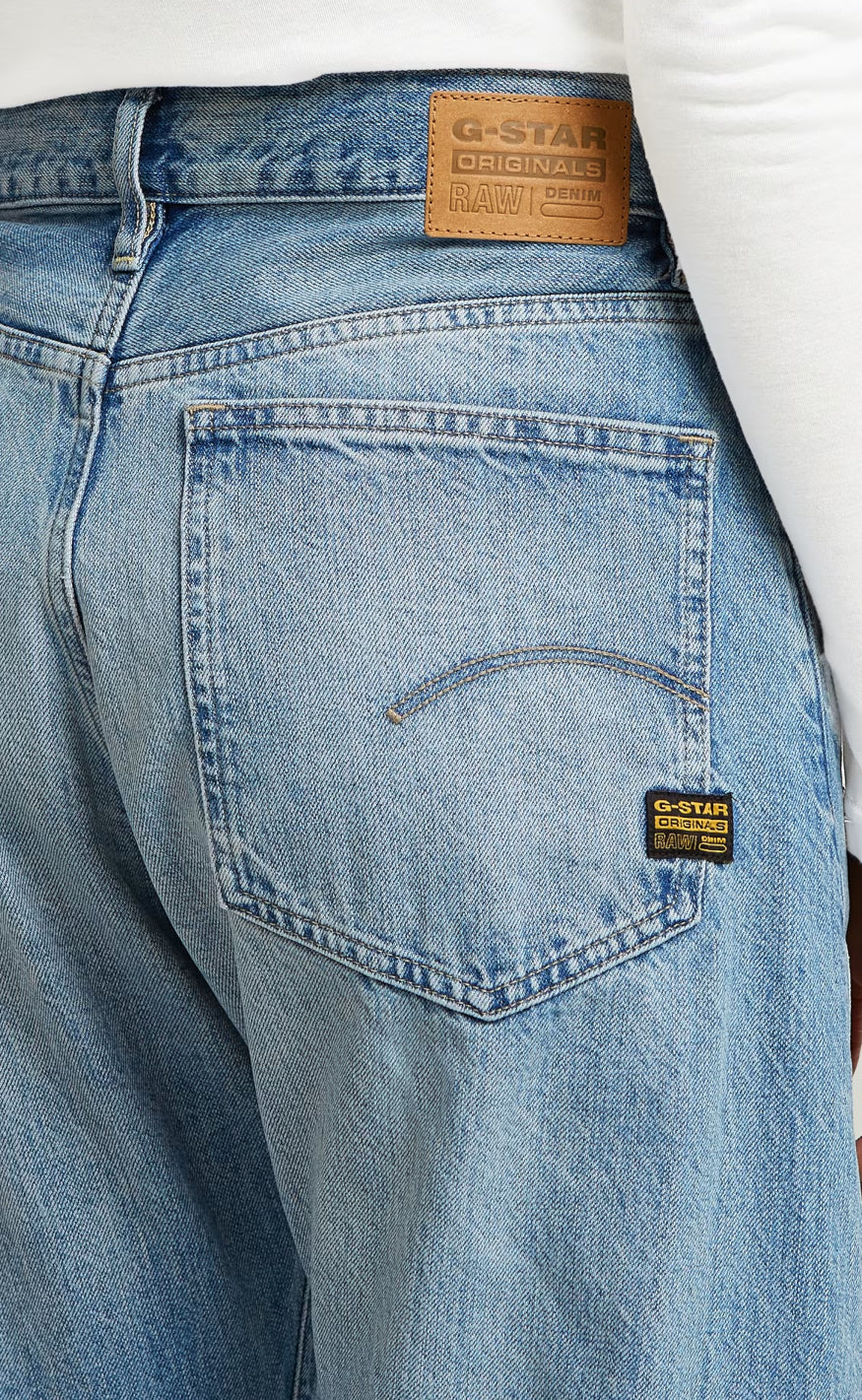G-STAR Bukser - Bowey Boyfriend - Faded Rhine Blue