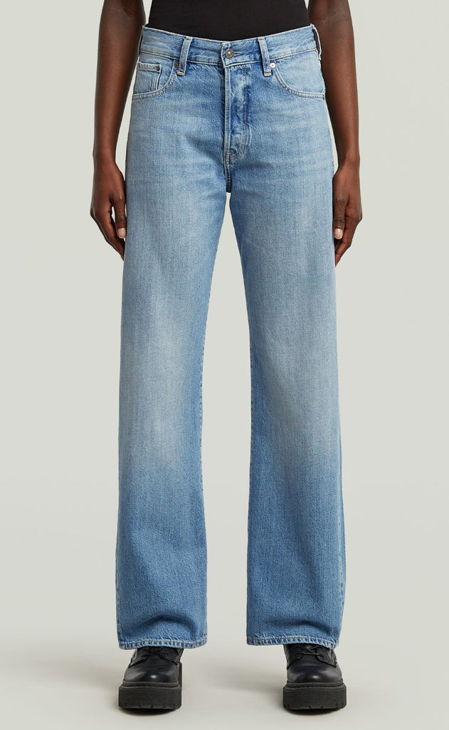 G-STAR Bukser - Bowey Boyfriend - Faded Rhine Blue