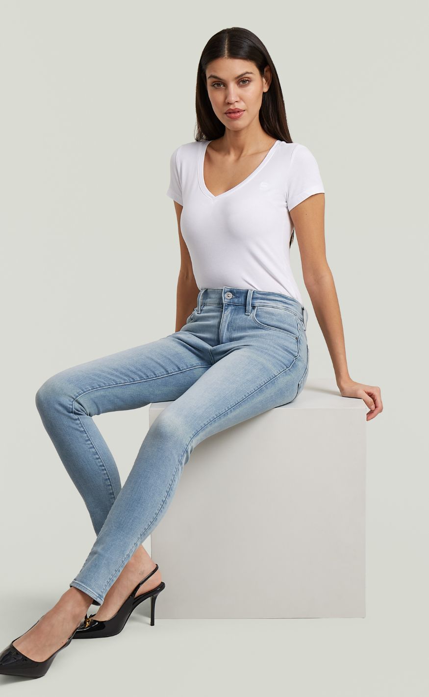 G-STAR Bukser - Skinny Wmn - It aged