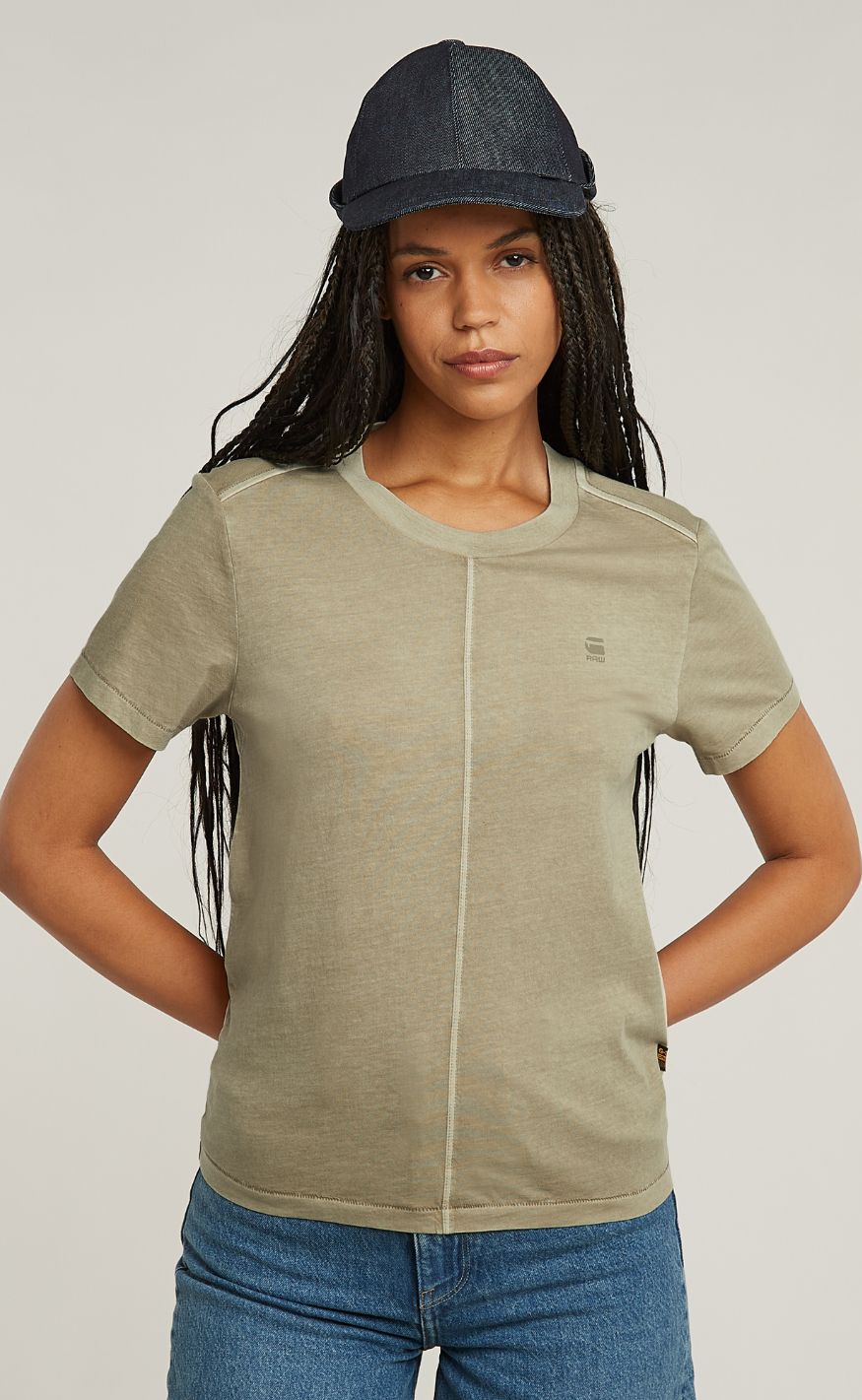 G-STAR T-Shirt - Overdyed r t wmn - Light Toggee GD