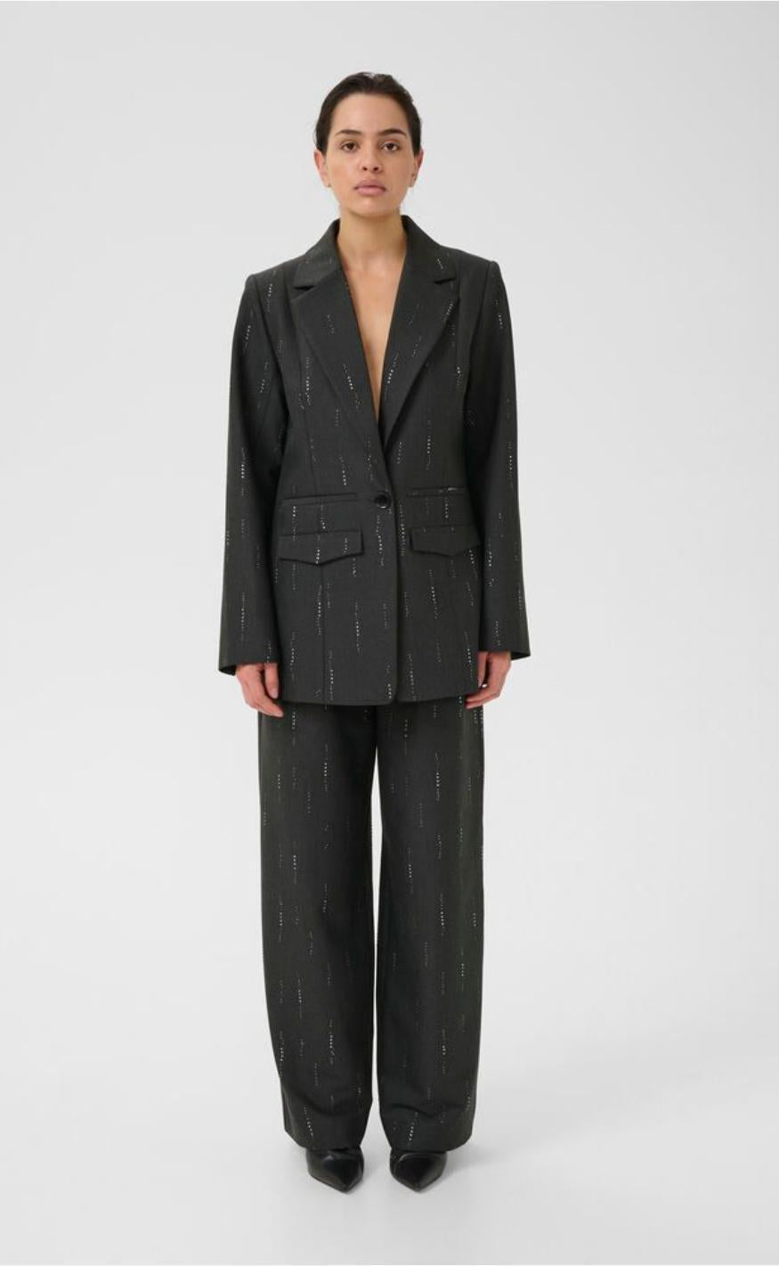 Gestuz Blazer - Adira - Dark Grey Melange