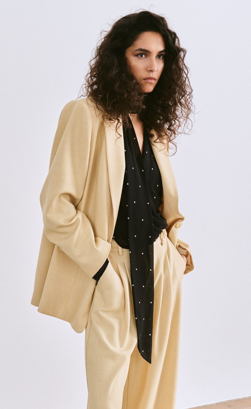 Gestuz Blazer - Stacy - Pale Hay Melange