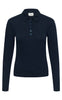 Gestuz Bluse - Drew LS Polo - Sky Captain