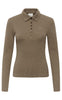Gestuz Bluse - Drew LS Polo - Walnut