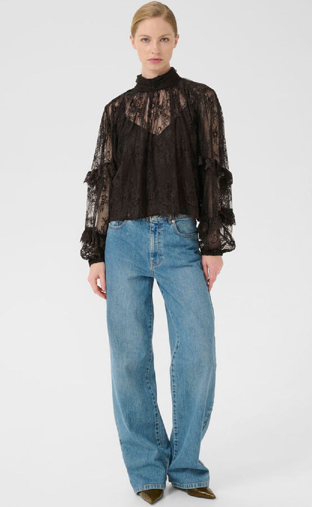 Gestuz Bluse - Lami - Ganache
