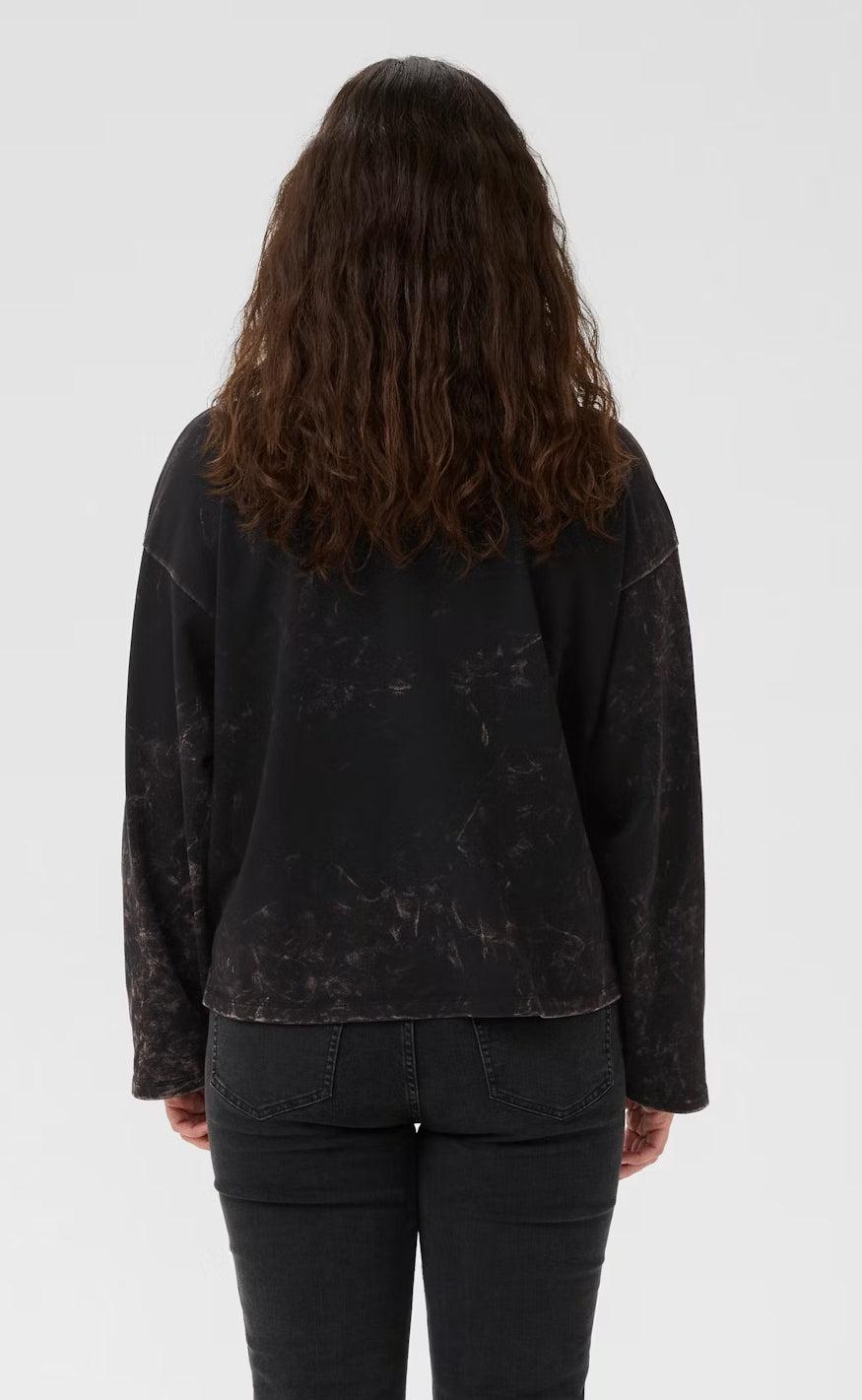 Gestuz Bluse - Neia - Black Brown Washed