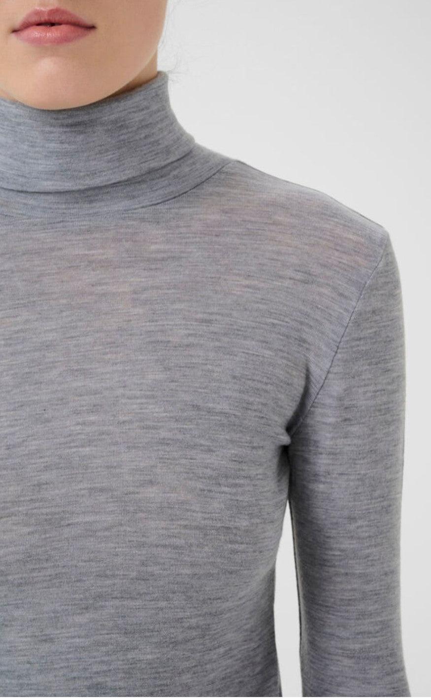 Gestuz Bluse - Ninia - Grey Melange
