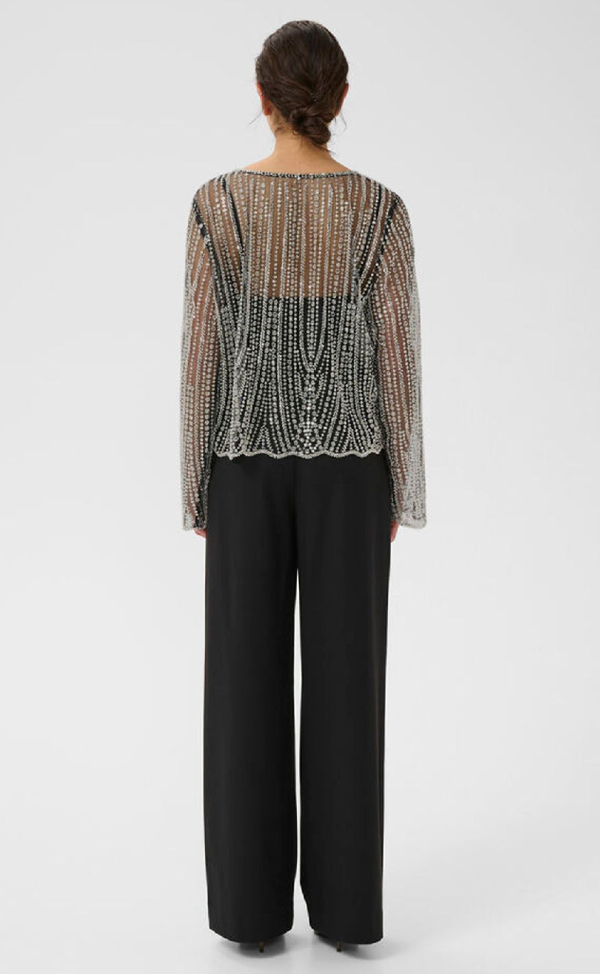 Gestuz Bluse - Sibba - Black/Silver