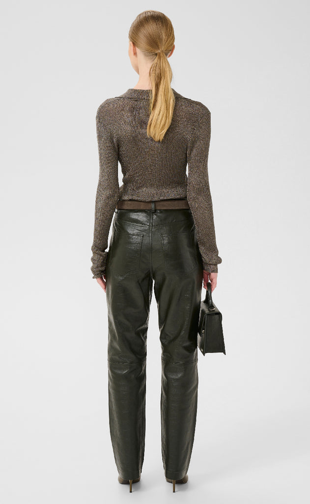 Gestuz Bluse - Silvi - Warm grey metallic