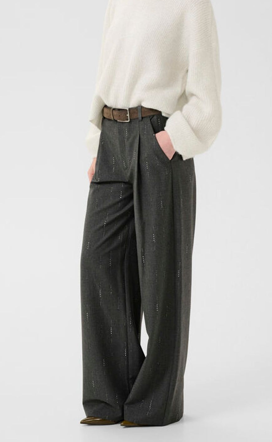 Gestuz Bukser - Adira - Dark Grey Melange