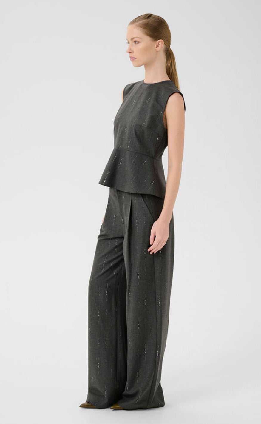 Gestuz Bukser - Adira - Dark Grey Melange