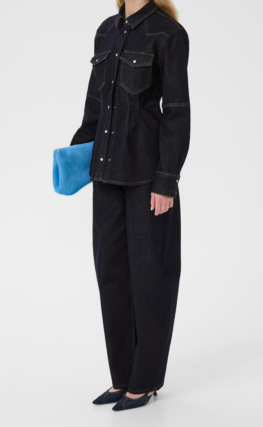 Gestuz Bukser - Mae - Dark Blue Rinse