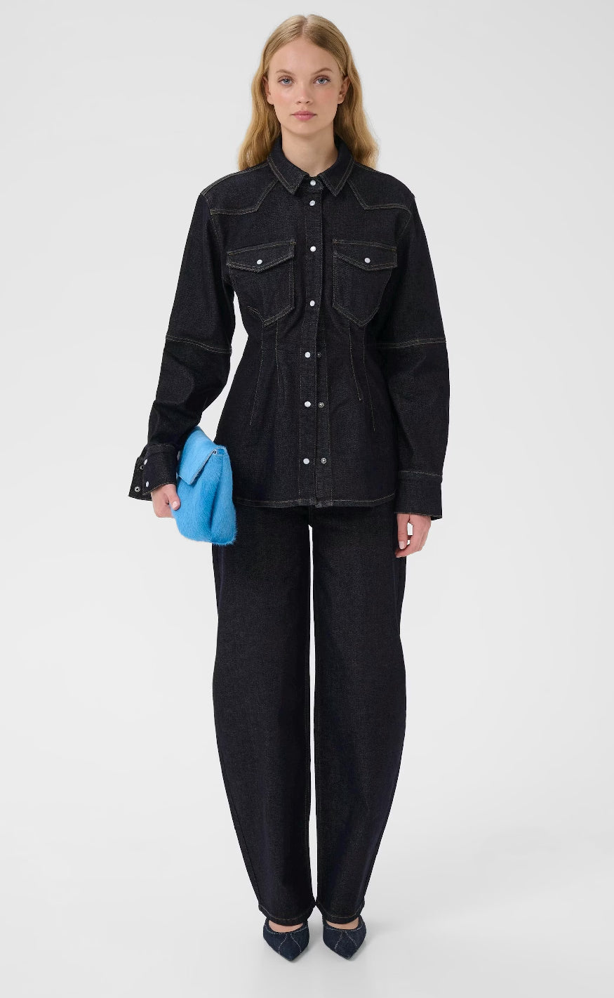 Gestuz Bukser - Mae - Dark Blue Rinse