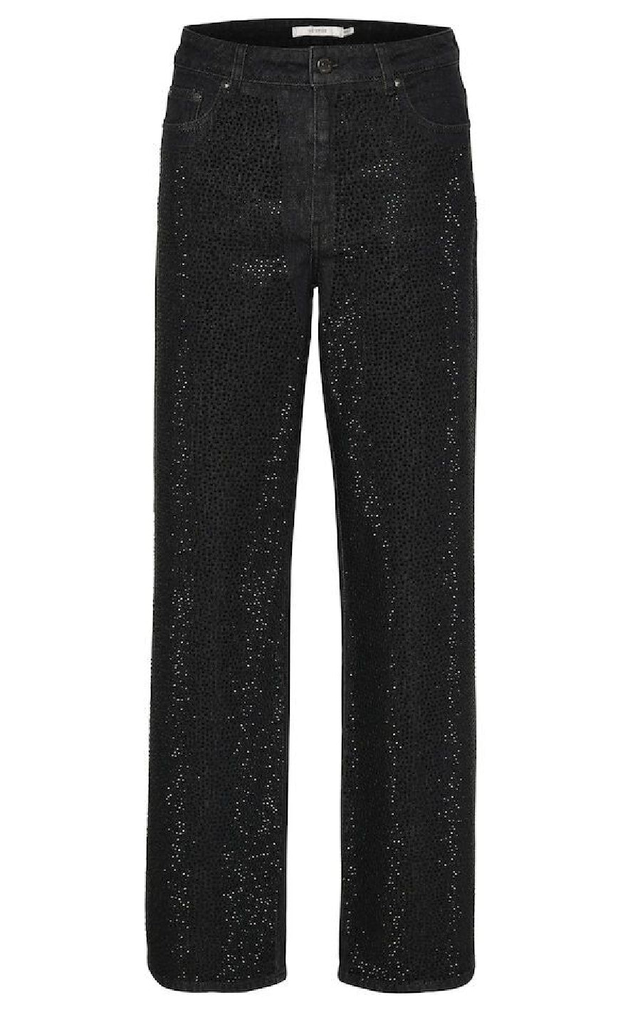 Gestuz Bukser - Zora - Dark black wash