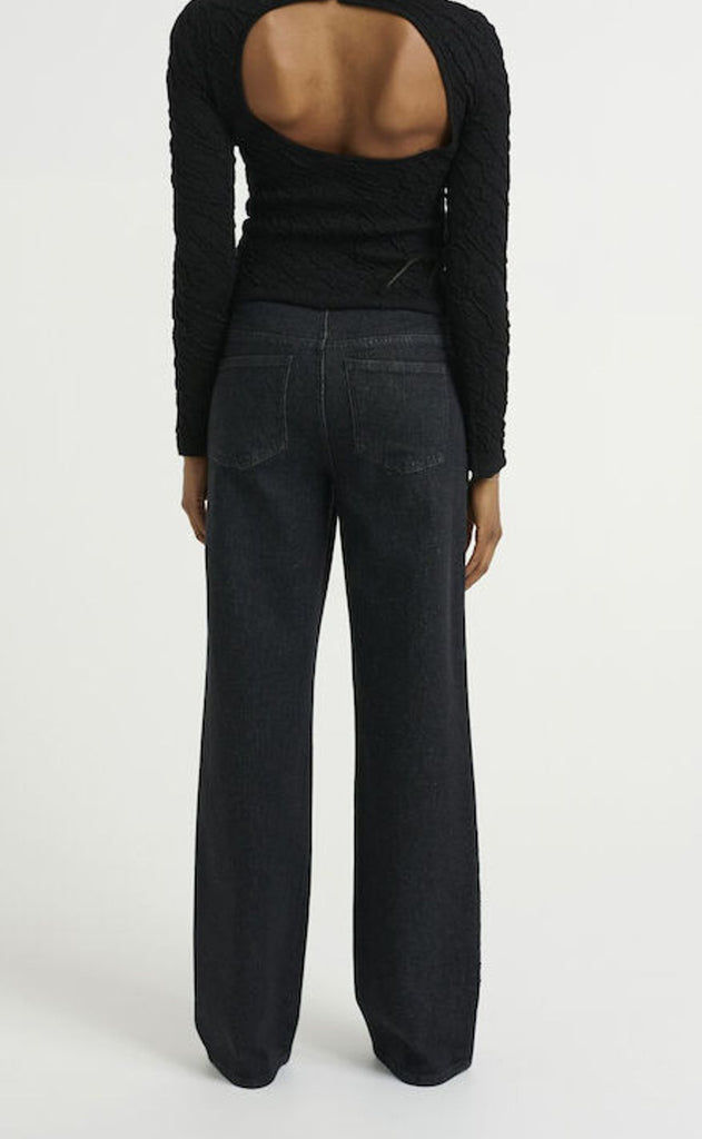 Gestuz Bukser - Zora - Dark black wash