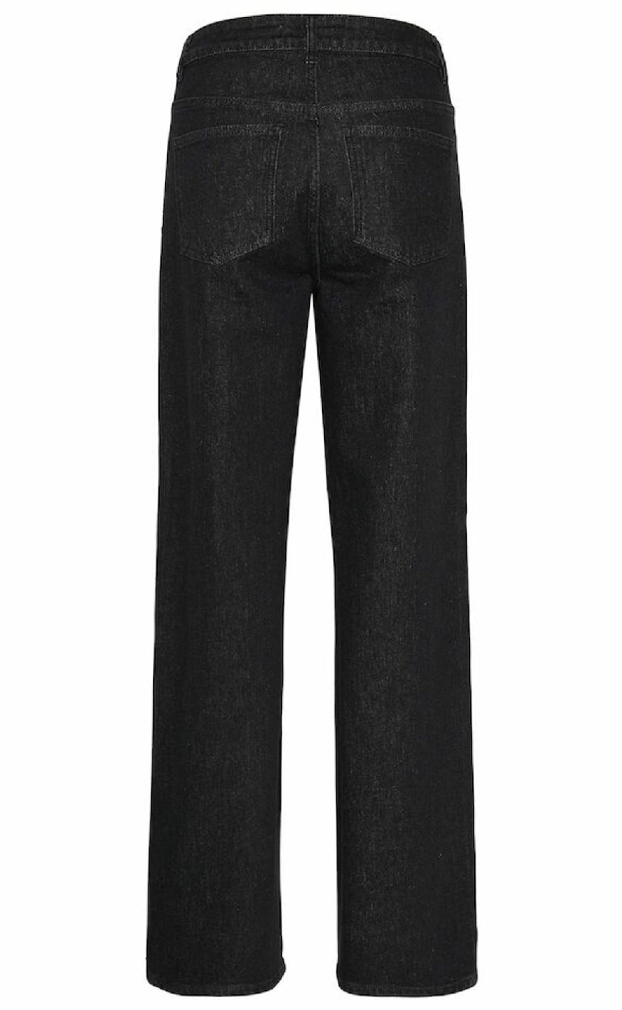 Gestuz Bukser - Zora - Dark black wash