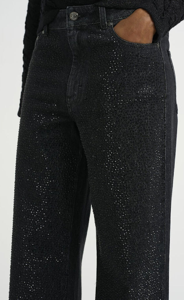 Gestuz Bukser - Zora - Dark black wash