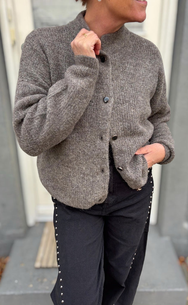 Gestuz Cardigan - Alpha - Chestnut Melange