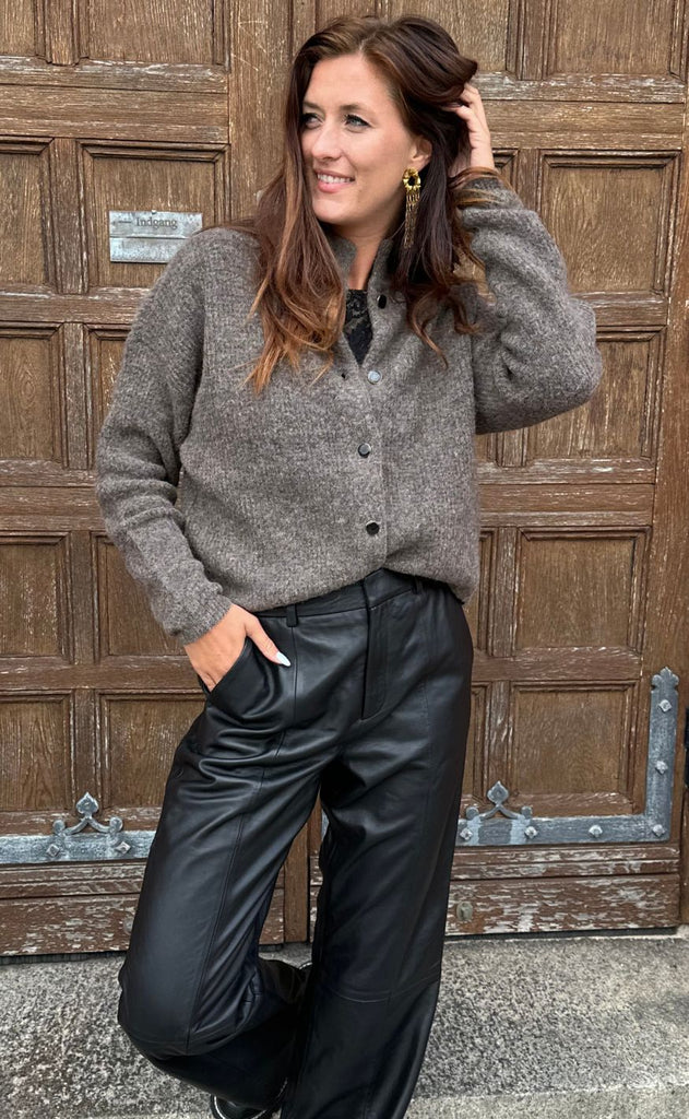 Gestuz Cardigan - Alpha - Chestnut Melange