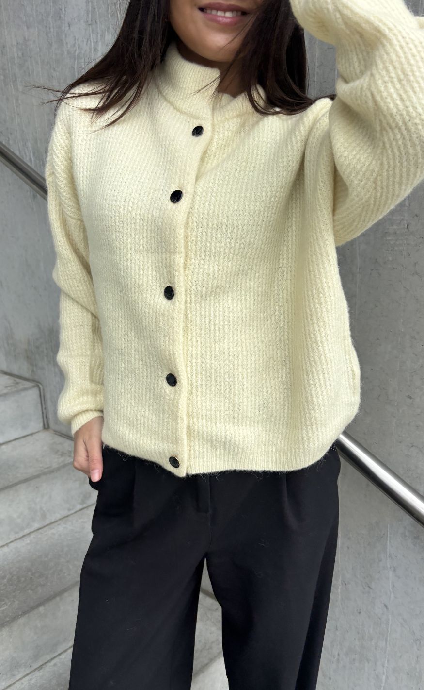 Gestuz Cardigan - Alpha - Frozen Dew Melange