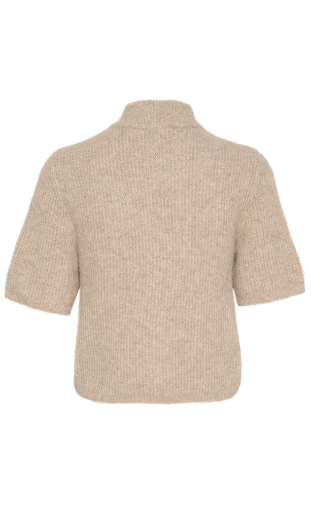 Gestuz Cardigan - Alpha SS - Warm Sand Melange