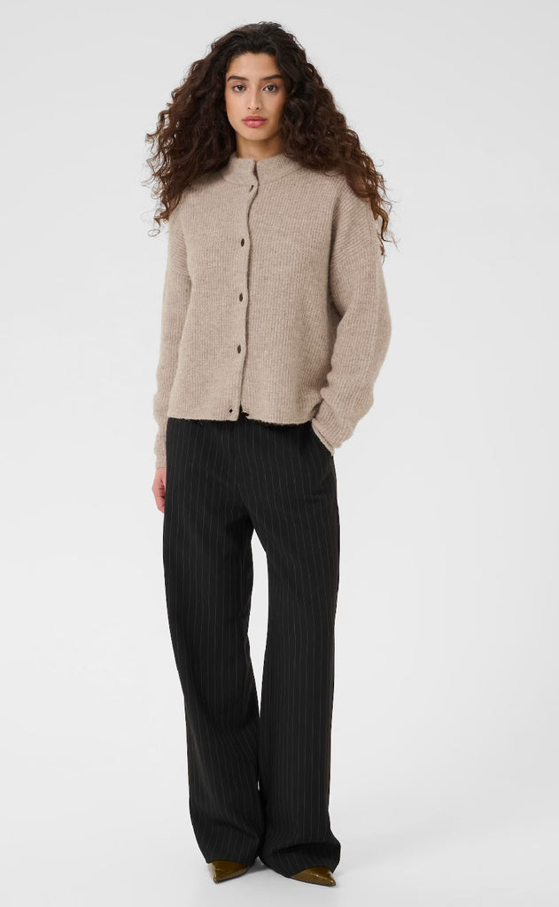 Gestuz Cardigan - Alpha - Warm Sand Melange