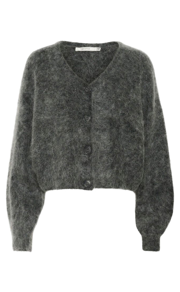 Gestuz Cardigan - Debbie - Charcoal Melange
