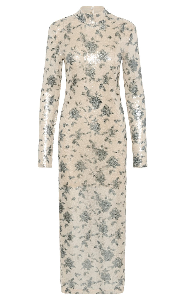 Gestuz Kjole - Sveda - Champagne/Black sequins