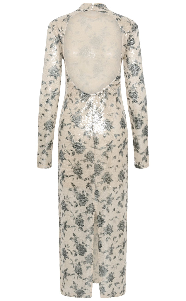 Gestuz Kjole - Sveda - Champagne/Black sequins