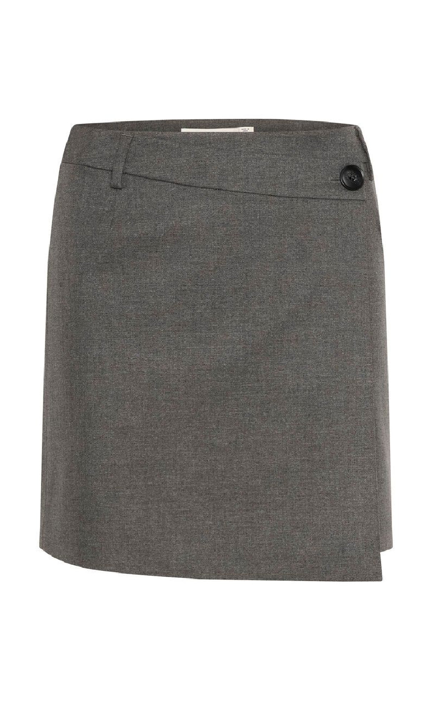 Gestuz Nederdel - Paula - Dark Grey Melange