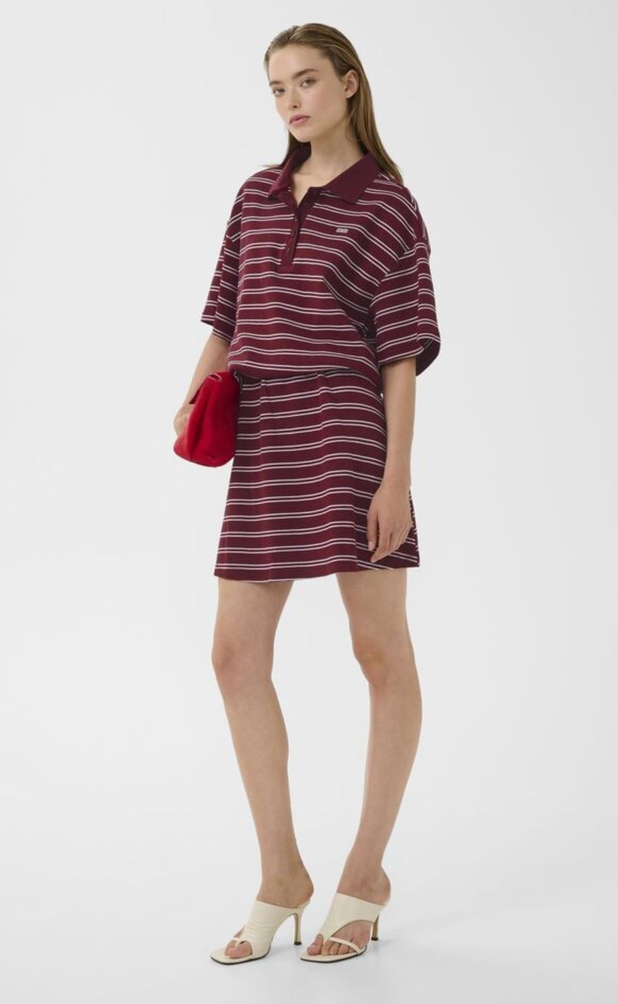 Gestuz Nederdel - Pilova - Cabernet Striped