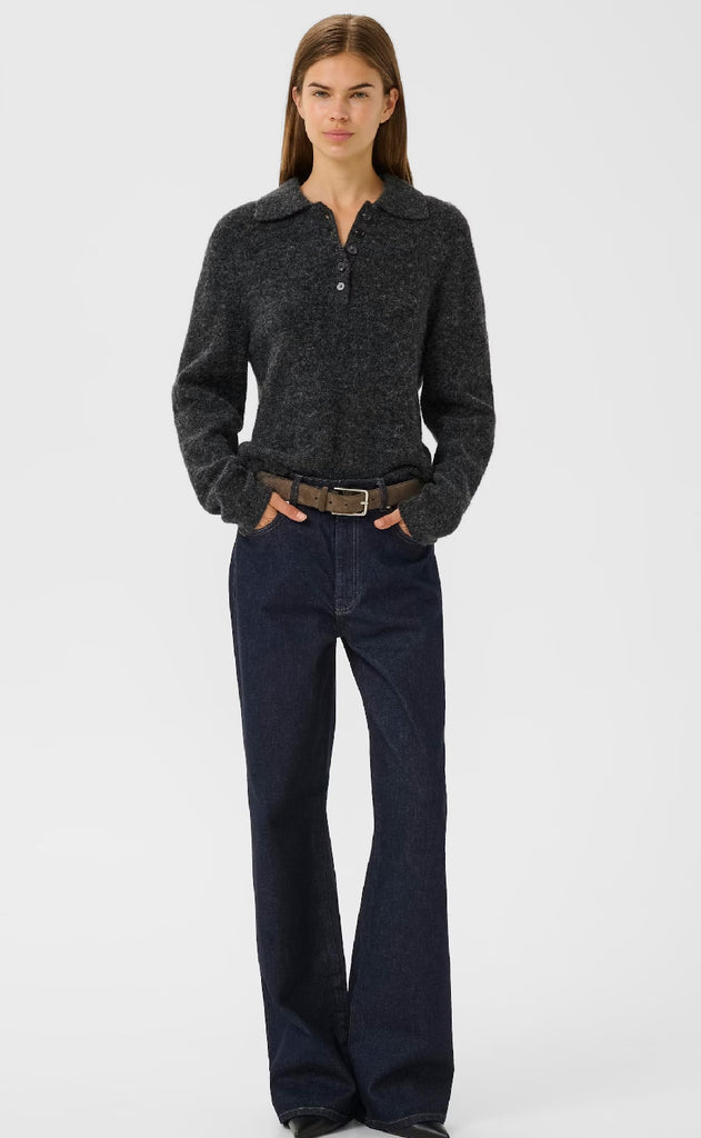 Gestuz Pullover - Alpha - Charcoal Melange