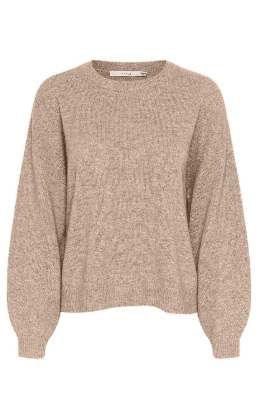 Gestuz Pullover - Casia - Light Weight Beige Melange