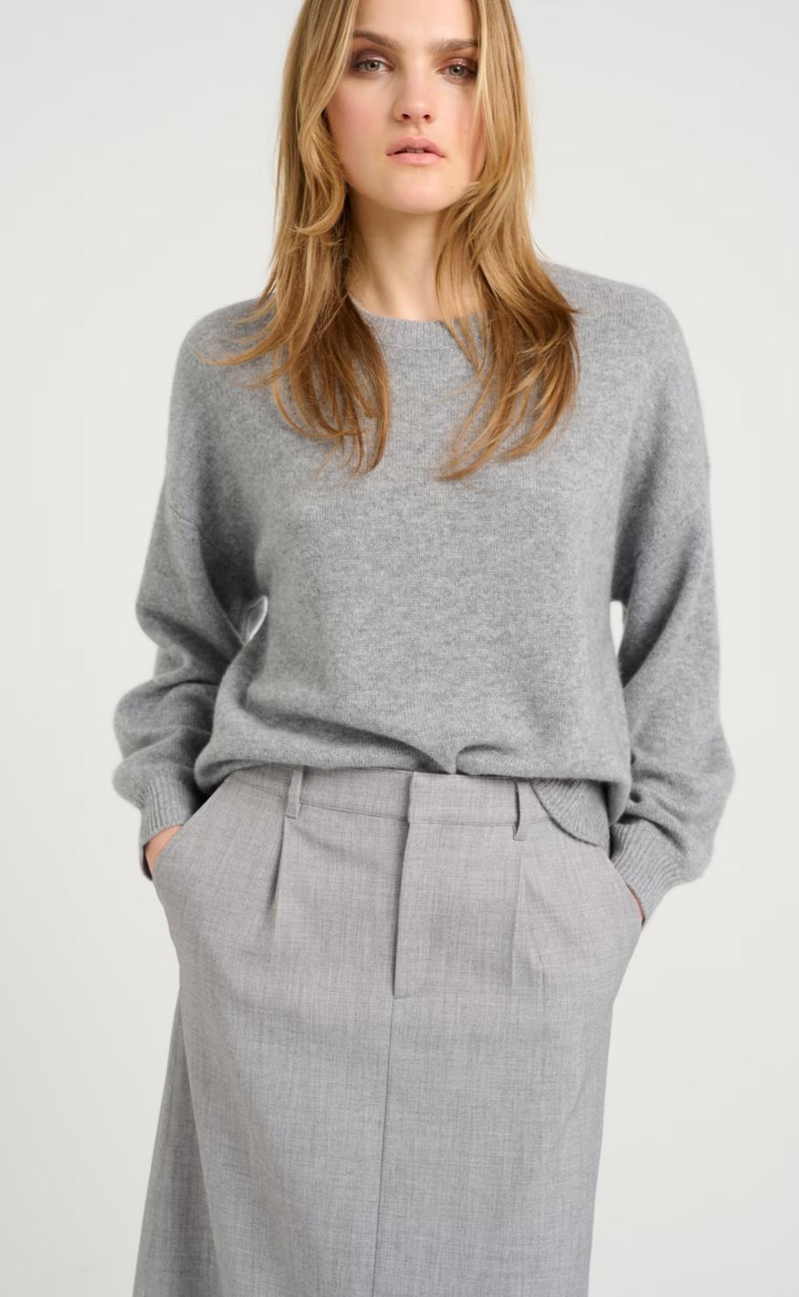 Gestuz Pullover - Casia - River Stone Melange