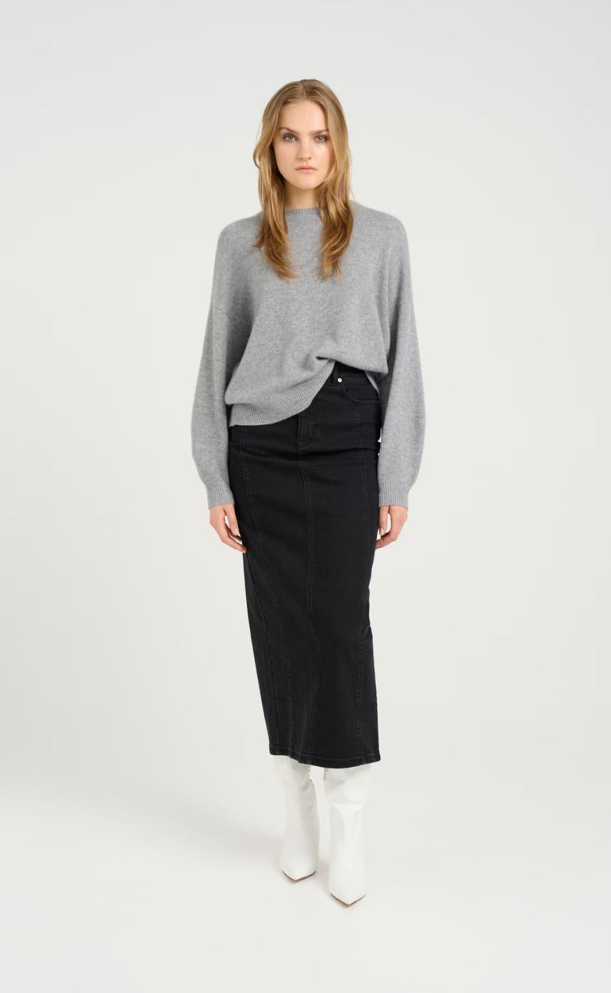 Gestuz Pullover - Casia - River Stone Melange