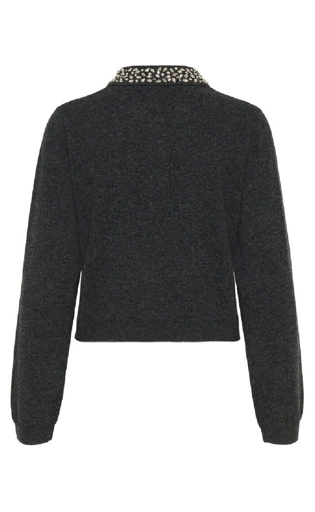 Gestuz Pullover - Manzi - Deep Graphite Melange