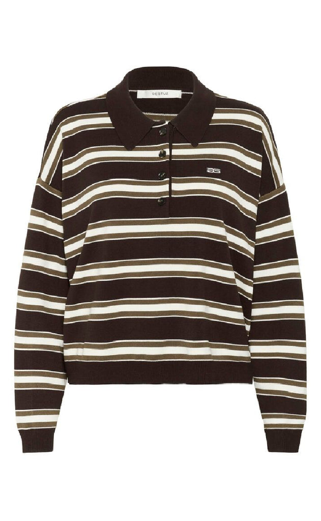 Gestuz Pullover - Paige - Mole / Dark Beach / Egret