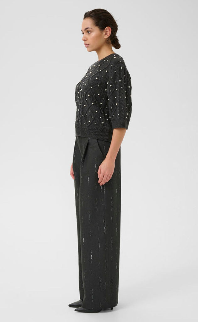 Gestuz Pullover - Taiba - Dark Grey Melange