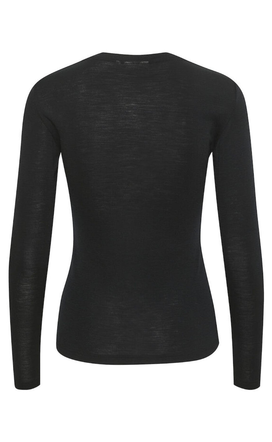 Gestuz Strik - Ninia Roundneck - Black