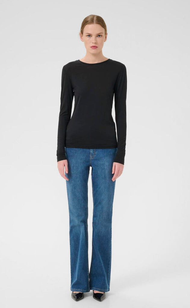 Gestuz Strik - Ninia Roundneck - Black