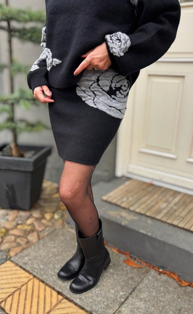 Gestuz Striktrøje - Rosaly - Black