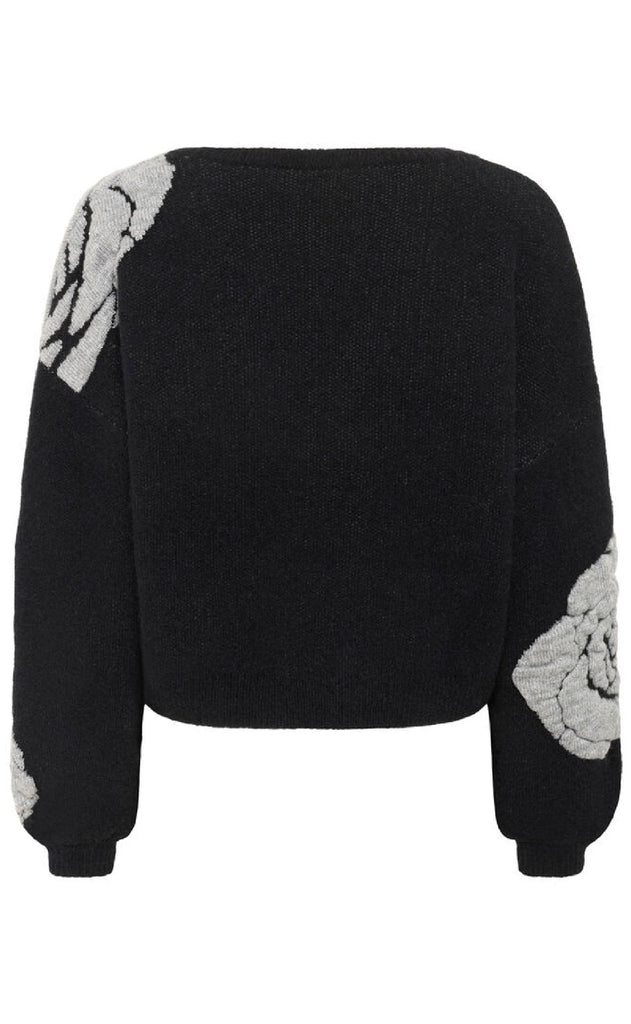 Gestuz Striktrøje - Rosaly - Black