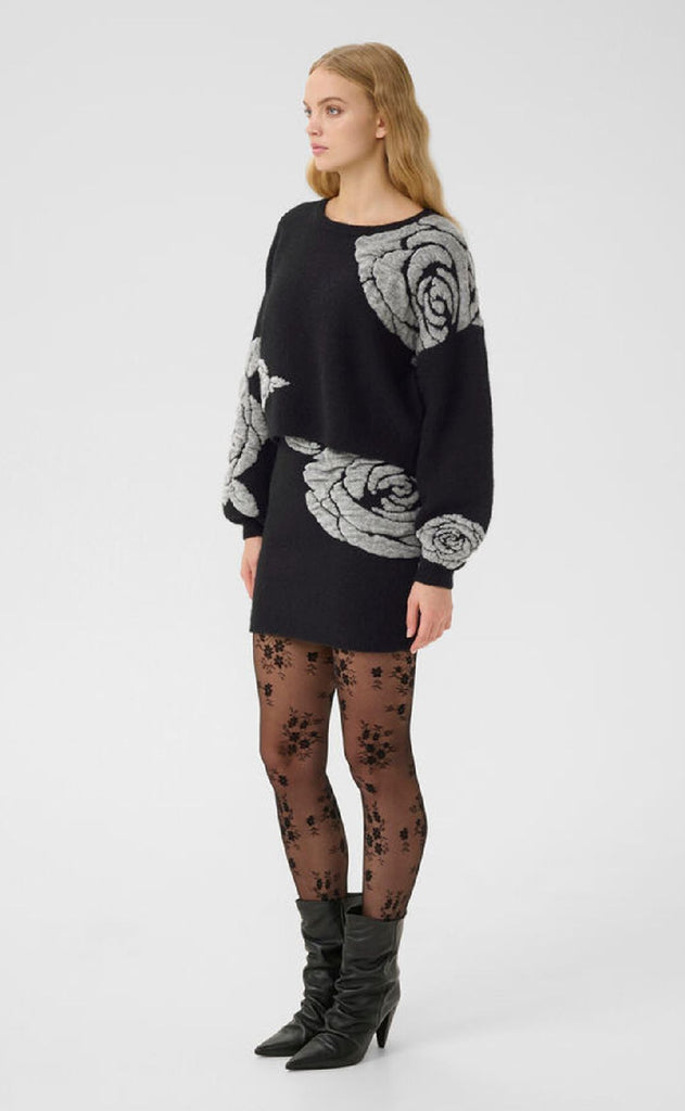 Gestuz Striktrøje - Rosaly - Black